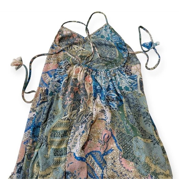 Misa Kali Dress In Blue Print, Maxi dress, Size XS, New, with tag - Picture 13 of 16